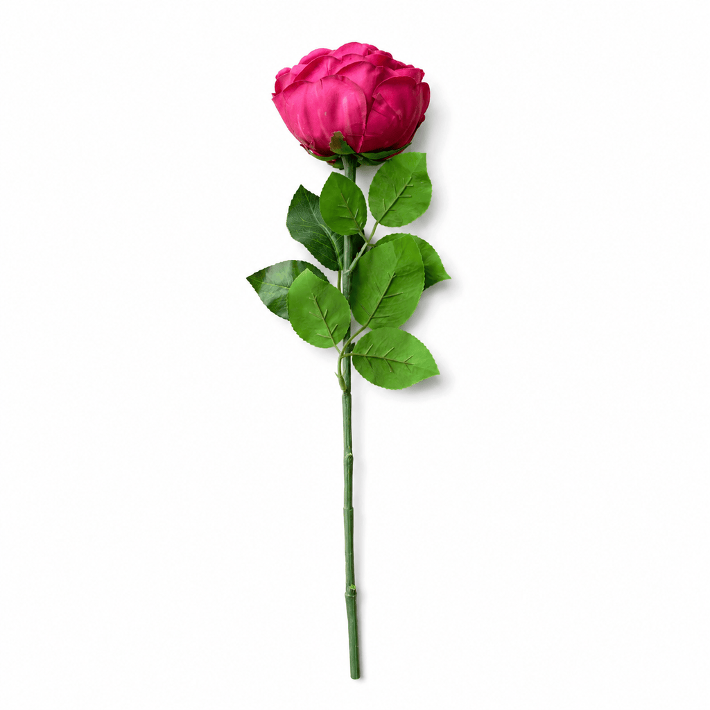 Rosa de seda roja 60 cm
