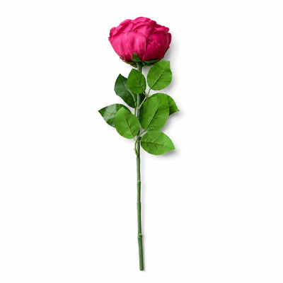 Rosa de seda roja 60 cm