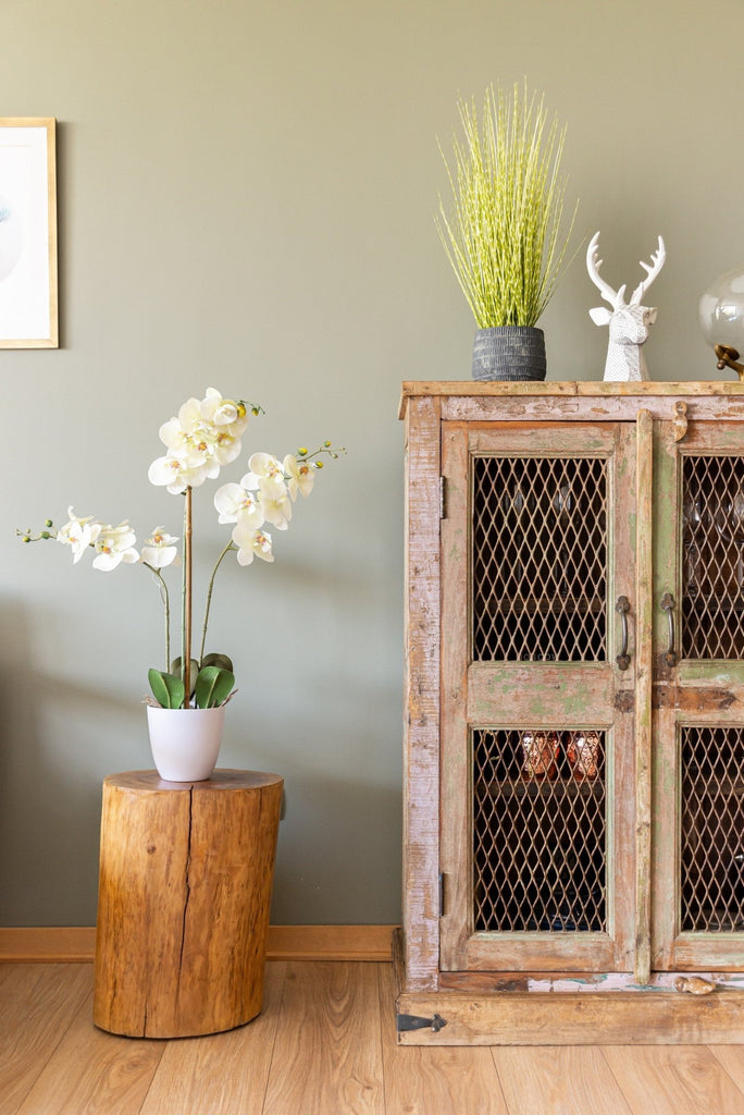 Orquidea Artificial con macetero 75 CM