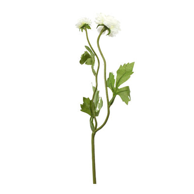 Ranúnculo doble blanco 38 cm